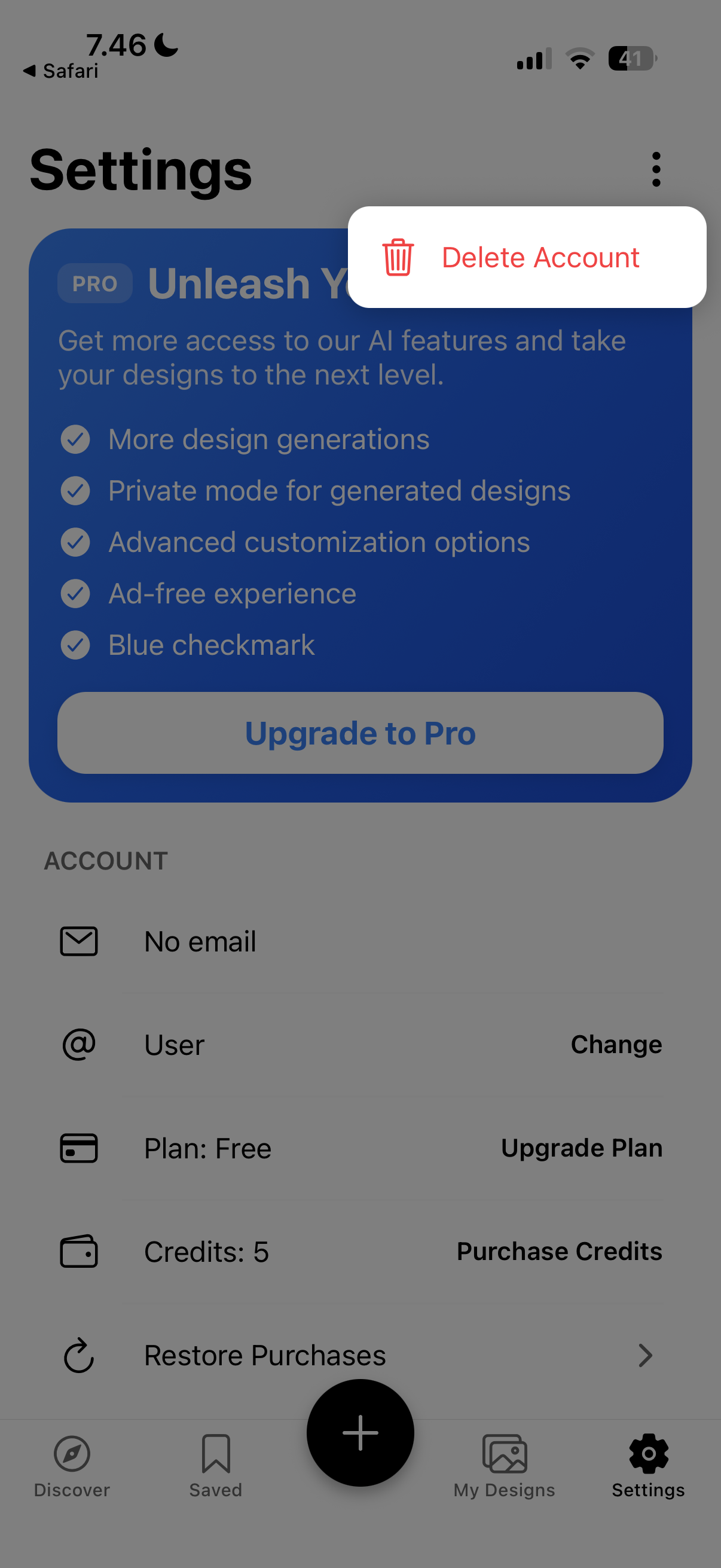 Step 2: Triple Dot Menu